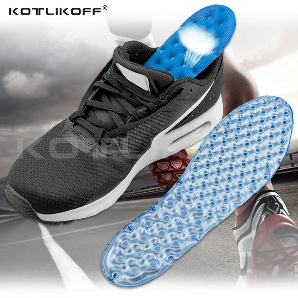 

Elastic Velvet Insole Plantar Fasciitis Heel Spur Breathable Running Sport air cushion Insoles Shock Absorption Pads for Men Wom