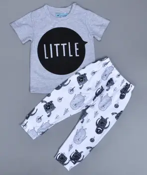 

4sets/lot baby girls suit kids set little t shirt + pants M5523 children's set 0218 sylvia sis
