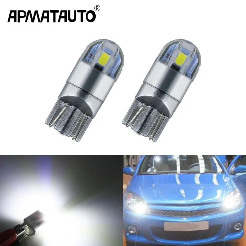 

2x T10 W5W for Samsung Chip white LED Eyebrow Eyelid Light Bulb For Opel Astra h j g Corsa Zafira Insignia Vectra b c d