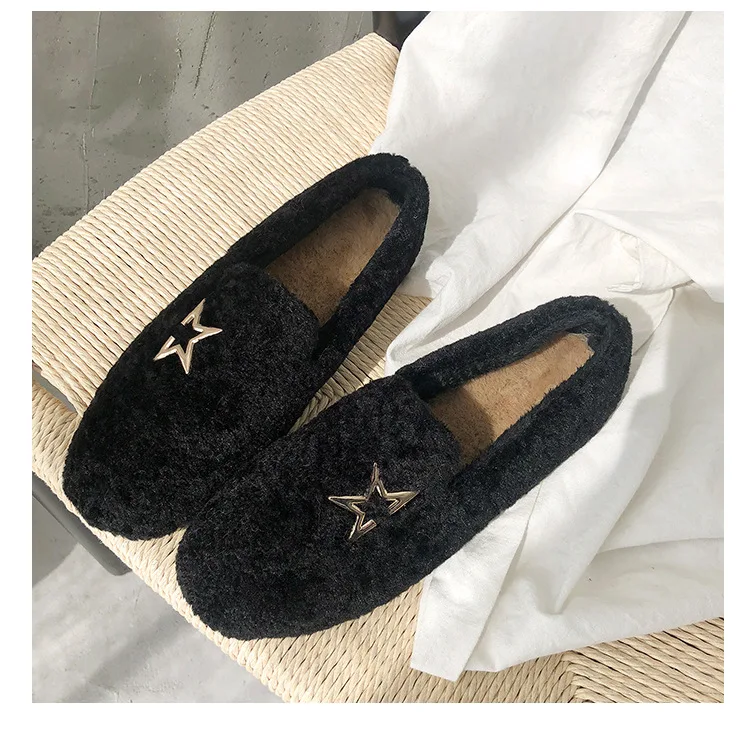 2018 Winter New Warm Flock Ankle Boots Flat Short Plush Snow Boots Women High Quality Slip-On Shoes Size 35-39 M8D256 (21)