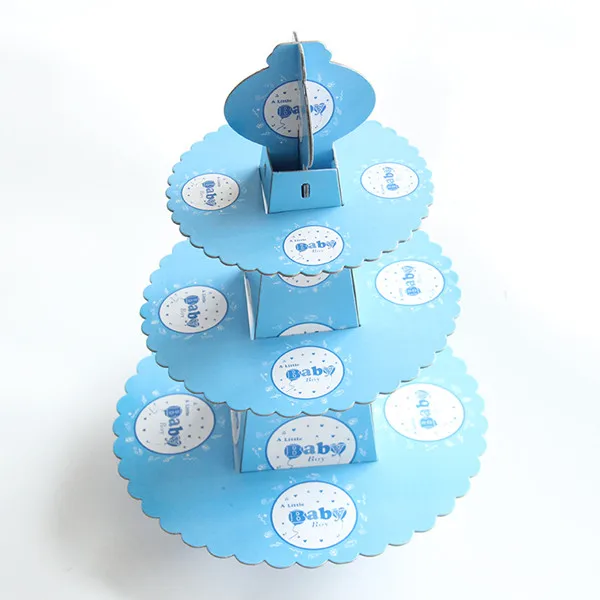 

baby boy 3-tier cake stand cupcake holder girl kids birthday party supplies baby shower party favor decoration cupcake stand