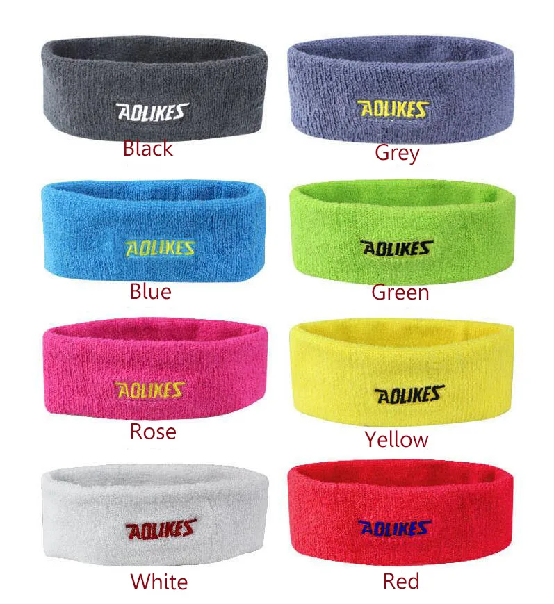 1 pc Tennis sweatband towel 100 cotton headband head guard tennis
