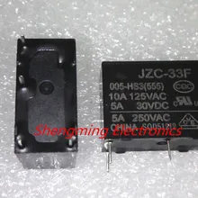 10 шт. 4 контакта HF33F-JZC-33F-005-HS3 JZC-33F-012-HS3 JZC-024-HS3 5 В, 12 В, 24 В постоянного тока, 5A 250VAC реле
