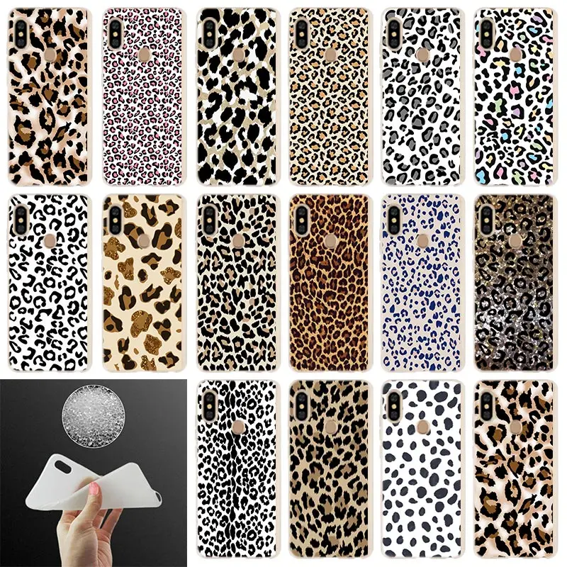 

Fashion Soft Cover Phone Case For Xiaomi Redmi Note 8 7 6 5 Pro redmi 7 8 A 6pro 6a s2 5a 4a 4x y3 5plus 7A Leopard Etui Cases