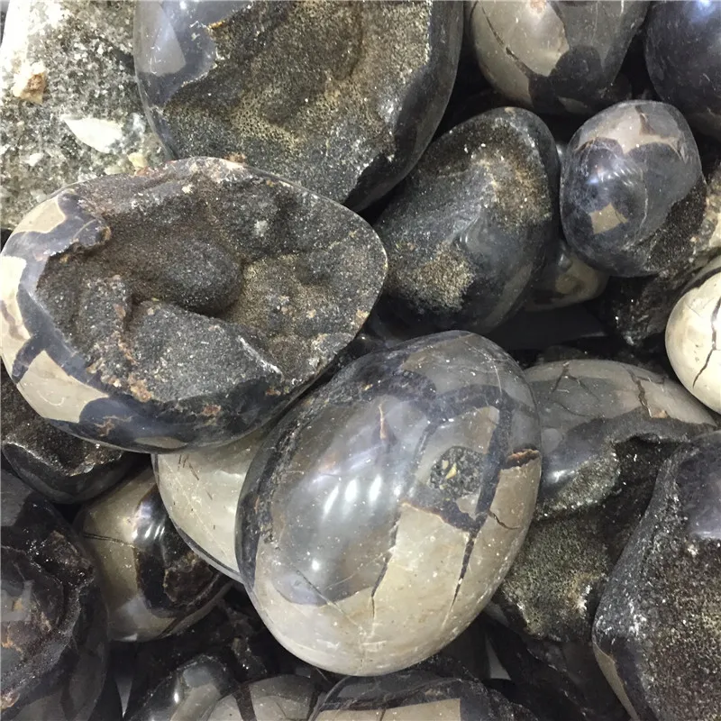 Натуральный septarian geode Кристалл кварц для домашнего декора