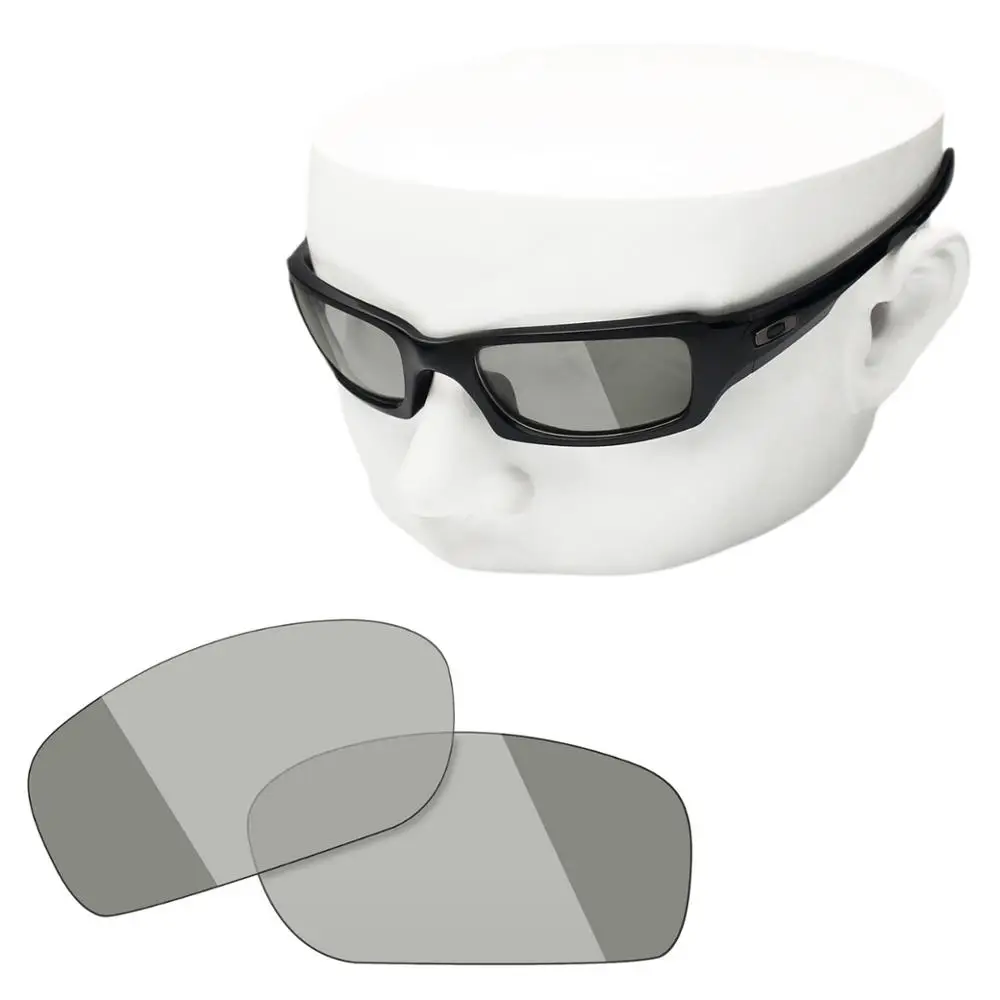 OOWLIT Polarized Replacement Lenses of Grey Photochromic for-Oakley Flak Jacket Sunglasses | Аксессуары для одежды