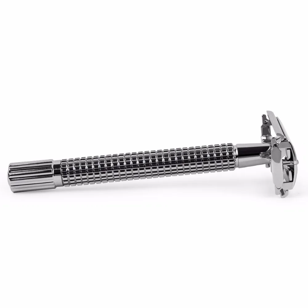 Qshave безопасная бритва с двойной кромкой длинная ручка открытая Классическая