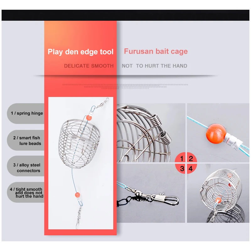 10 шт. Проволока из нержавеющей стали Рыбалка конические клетка наживки Рыбалка приманки аксессуар Прикормка Рыбалка ловушка корзина фидер держатель
