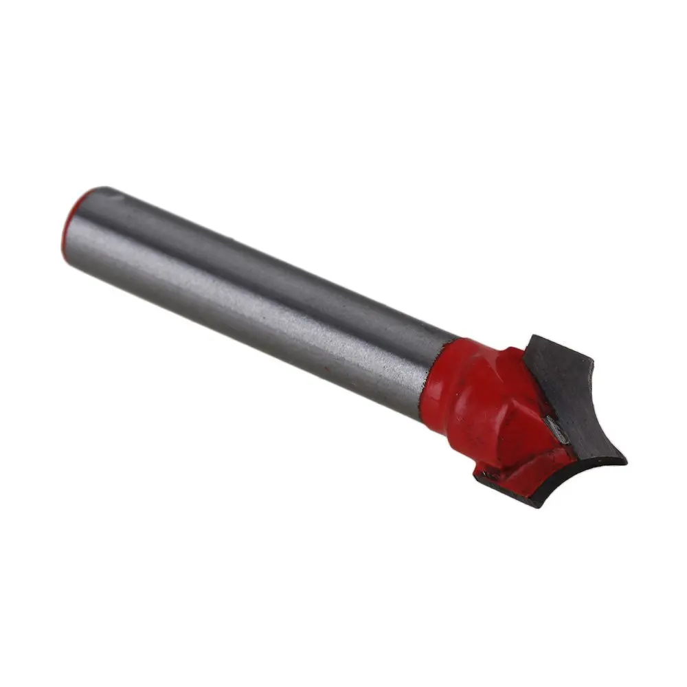 

6 x 10mm Tungsten Steel Wood Making Cutter 3D CNC Engraving Double-edged V Groove Bit