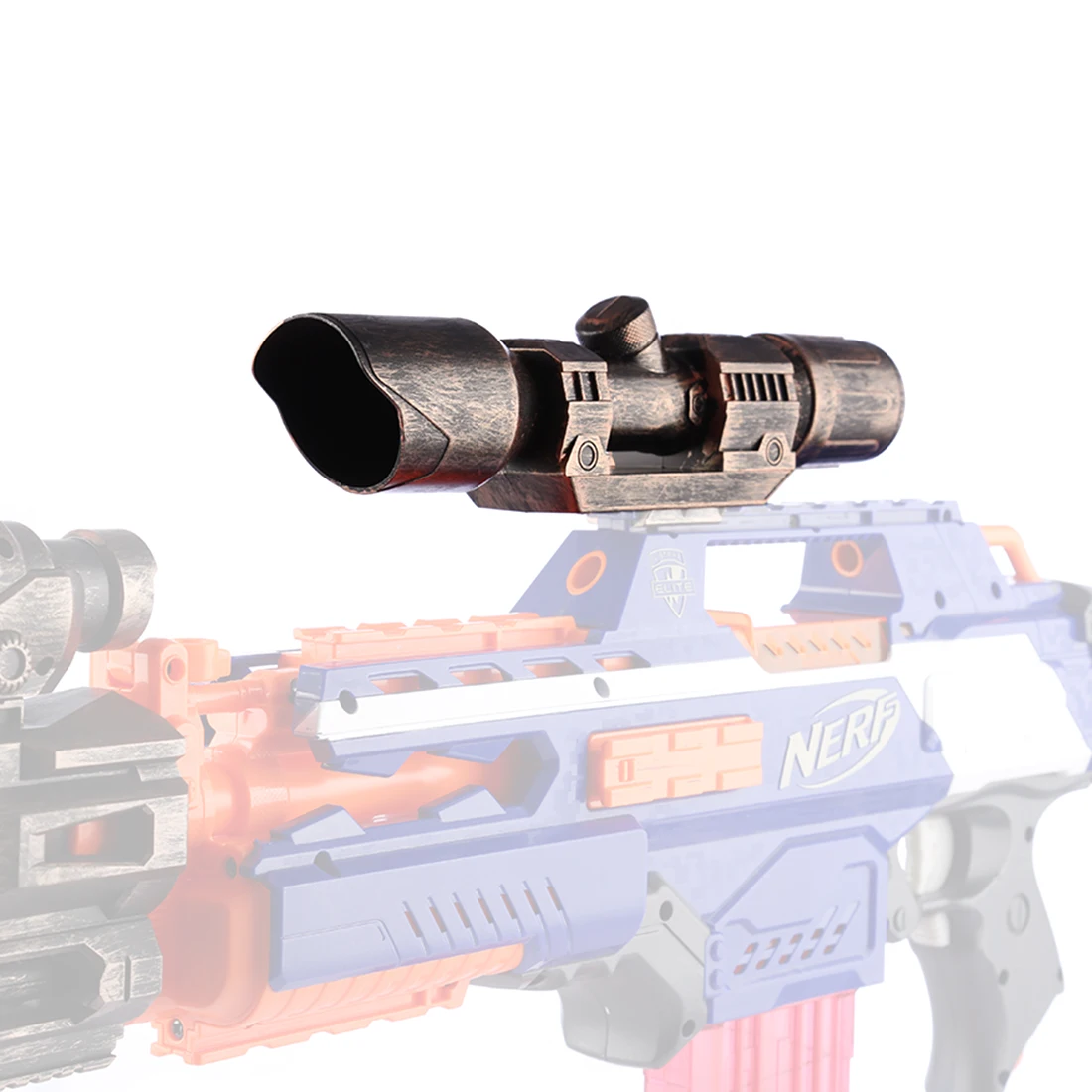 Изменение части Тактический Прицельная устройство для Nerf Stryfe, Rapidstrike, Retaliator и для Nerf Modulus Регулятор-бронзовый