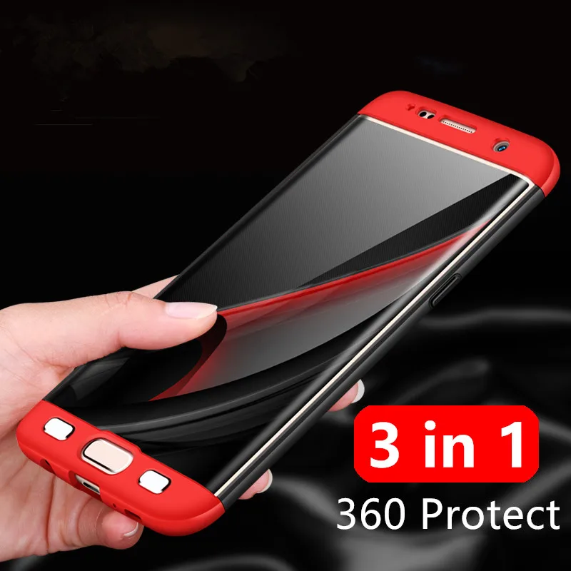 

For Samsung Galaxy S8 Case S8 Plus Cover Hard PC 3 in 1 360 Degree Full Protect Coque For Galaxy S7 S7 Edge Ultrathin Back Cover