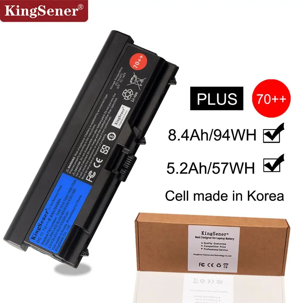 Продажа KingSener Корея сотовый новый ноутбук Батарея для lenovo ThinkPad T430 T430I T530 T530I W530 SL430 SL530 L430 L530 45N1007 45N1006