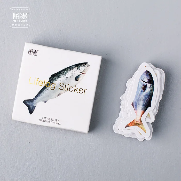 

DIY Colorful shaped fish 3D kawaii Stickers Diary Planner Journal Note Diary Paper Scrapbooking Albums PhotoTag 45 in