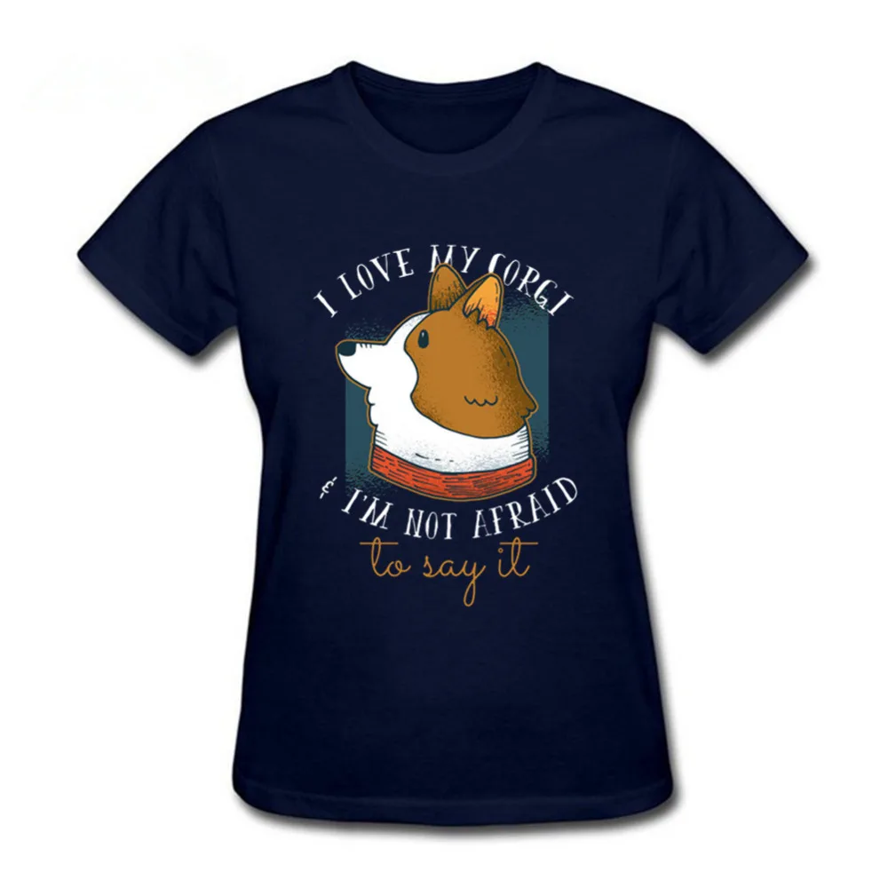 2019 летние топы футболки мужские женские I Love My Corgi брендовая одежда с коротким
