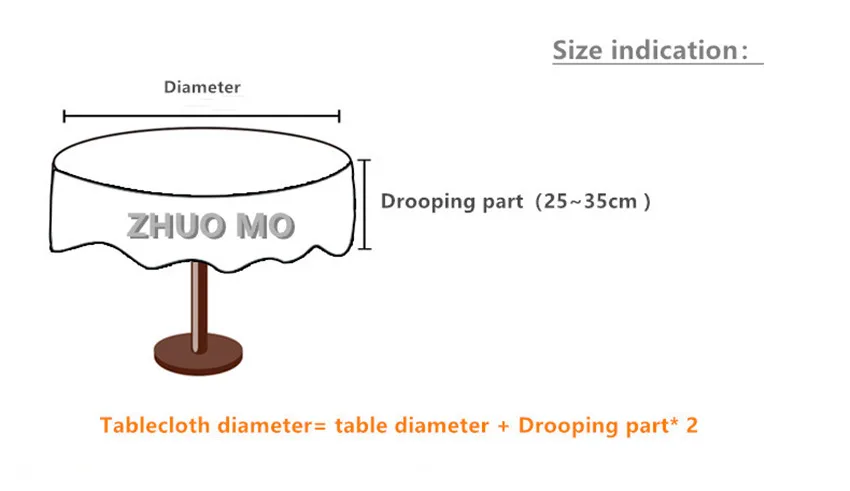 ПВХ маслостойкая Скатерть Водонепроницаемая скатерть кухонные аксессуары украшение ресторанная скатерть для обеденного стола круглые скатерти