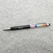 Купить 100 наборов индивидуальные свадебные подарки на годовщину лучший подарок для шафера радужные кристаллы ручки на заказ бесплатно с любой текстовый логотип