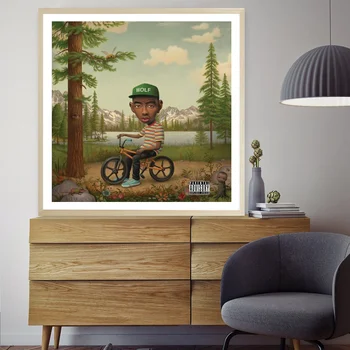 

WOLF Tyler, The Creator Hip Hop Art Canvas Poster Music Album Poster Wall Pictures for Living Room No Frame