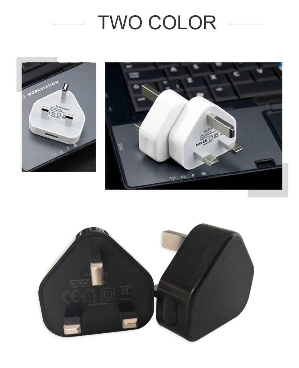 UK Adapter Plug 1 USB 5V1A Charger For Phone UK Standard Conversion Plugs Travel Wall in Ireland Singapore Maldives Malaysia (10)