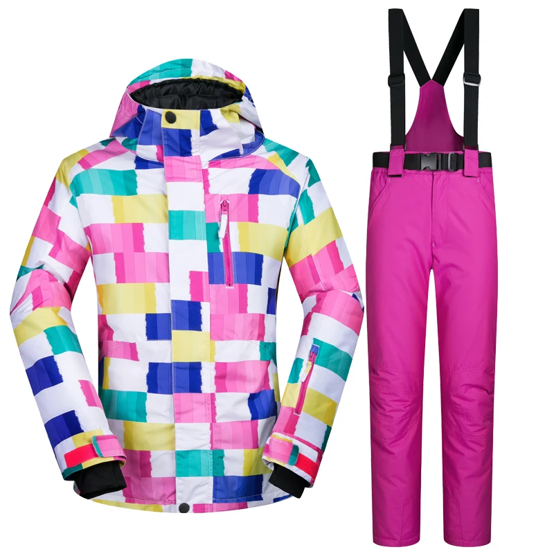 Winter Ski suit Women Brands 2018 High Quality Ski Jacket And Pants Snow Warm Waterproof Windproof Skiing And Snowboarding Suits
