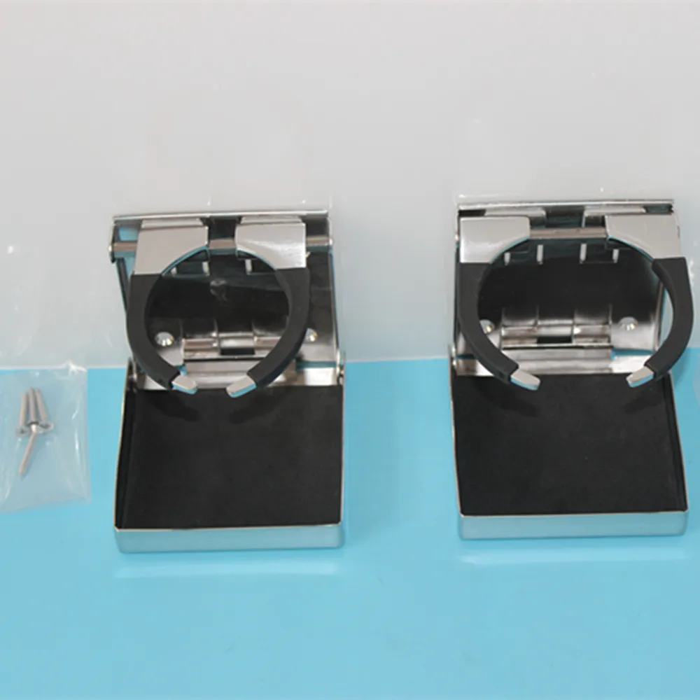 A Pair Universal Adjustable Cup Holder Stainless Steel Drink Bottle Holder Boat Car RV a proper drink