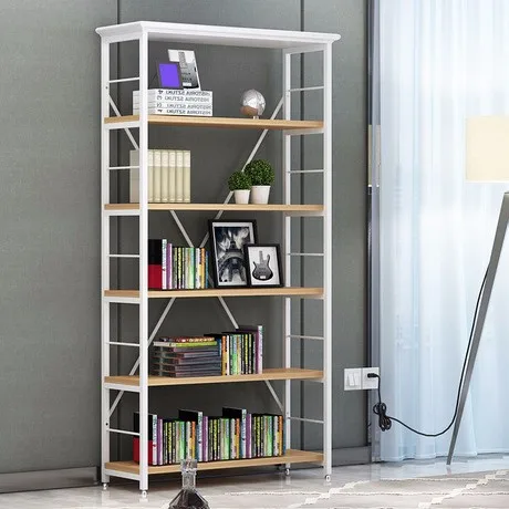 Книжный шкаф для гостиной мебель для дома Дерево+ стальной книжный шкаф подставка для книг современный минималистичный 60*34*175 см
