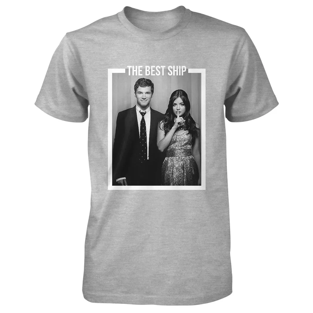 

Summer funny print men tshirt women Ian Harding Lucy Hale OFFICIAL The Best Ship Charity Tee