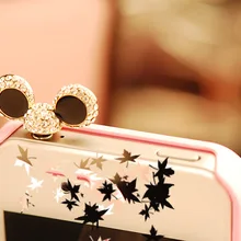 Красочные Mic-ключевая мышь шляпа Пылезащитная заглушки аксессуары для сотового телефона 3,5 мм наушники Пылезащитная заглушка такса для Iphone для samsung