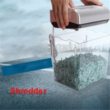 004CC мини машина для измельчения бумаги 4.5L Емкость барабана бумаги сломанная домашняя машина Офис Mute 220 В/50 Гц измельчитель 195 Вт Мощность