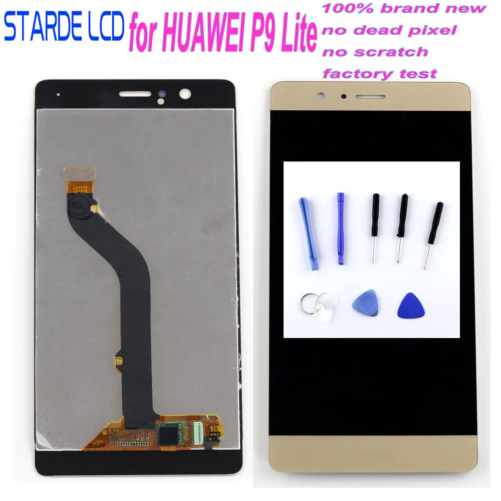 ЖК дисплей с дигитайзером для HUAWEI P9 Lite сенсорный экран в сборе рамкой 1920*1080 VNS L31