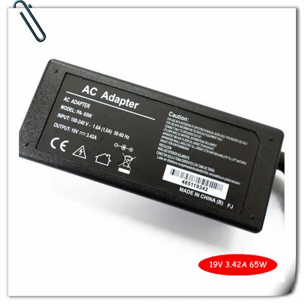 Зарядное устройство для Asus PA-1650-01 BB N193 V85 U43F U43FRF U46E U50A 19 в 3 42 А 65 Вт | Компьютеры и