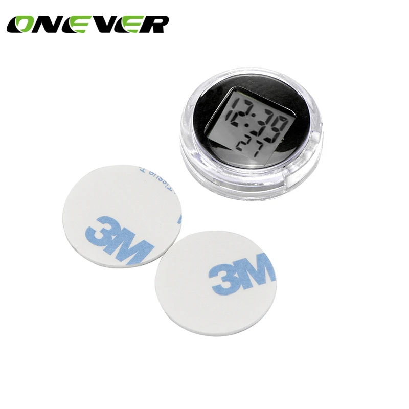 

New Mini Motorcycle Clocks Watch Waterproof Stick-On Motorbike Mount Watch Moto Digital Clock with Stopwatch