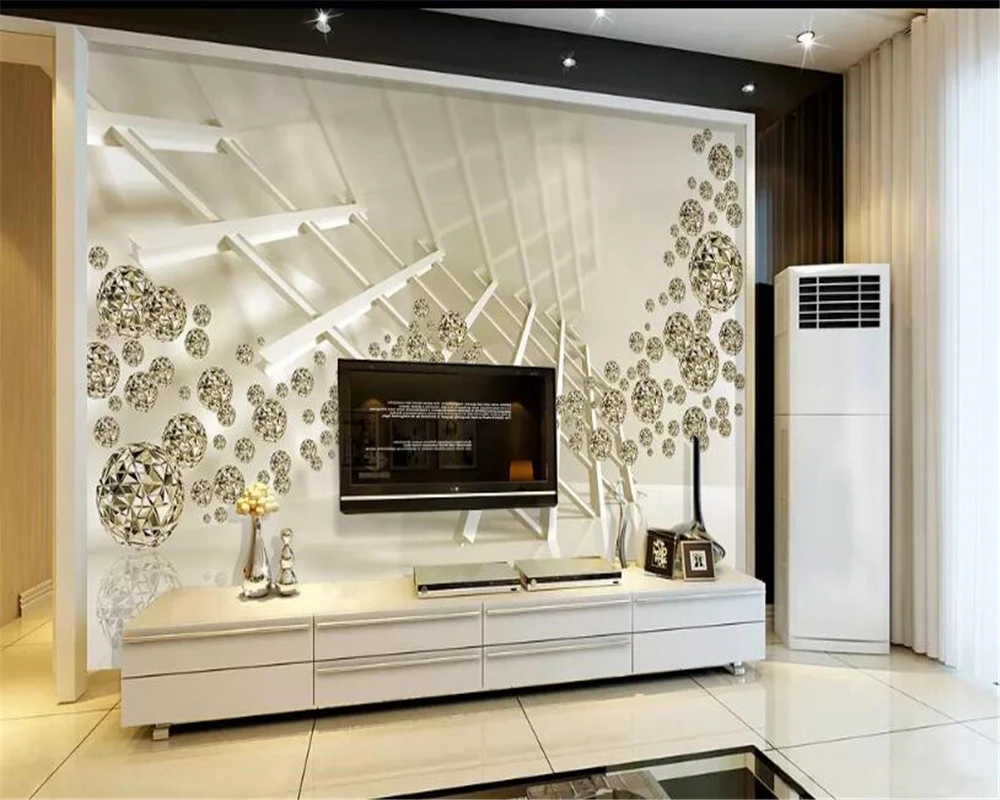 beibehang wall papers home decor Personality space golden ball 3d bedroom mural TV background wall papier peint 3d wallpaper beibehang wall papers home decor Personality space golden ball 3d bedroom mural TV background wall papier peint 3d wallpaper