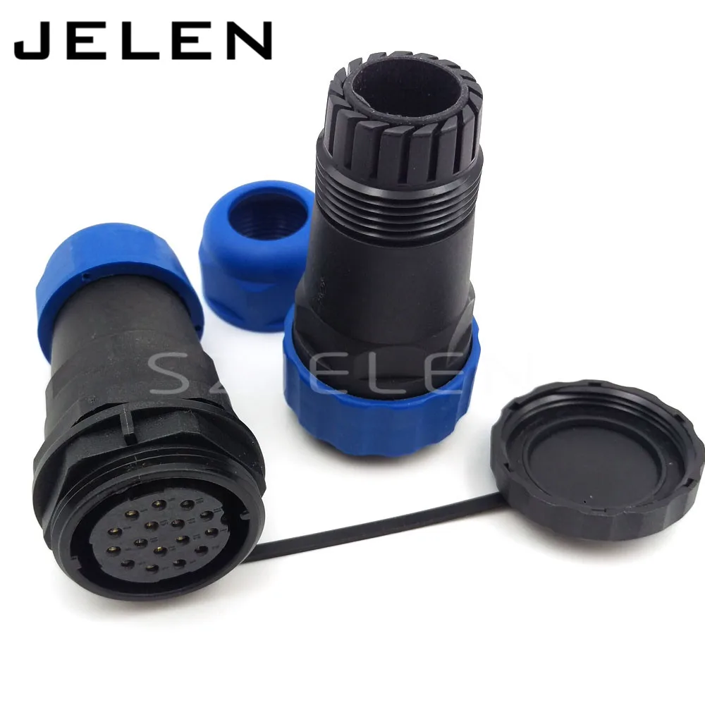  SD28TP-ZM 16 pin waterproof connector IP67 Industrial machinery automation power cable connector 16