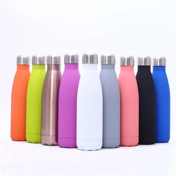 

Solid Color Water Bottle BPA Free Stainless Steel Thermos Fashion Vacuum Insulated Cup Travel Portable Hiking Drink Bottle