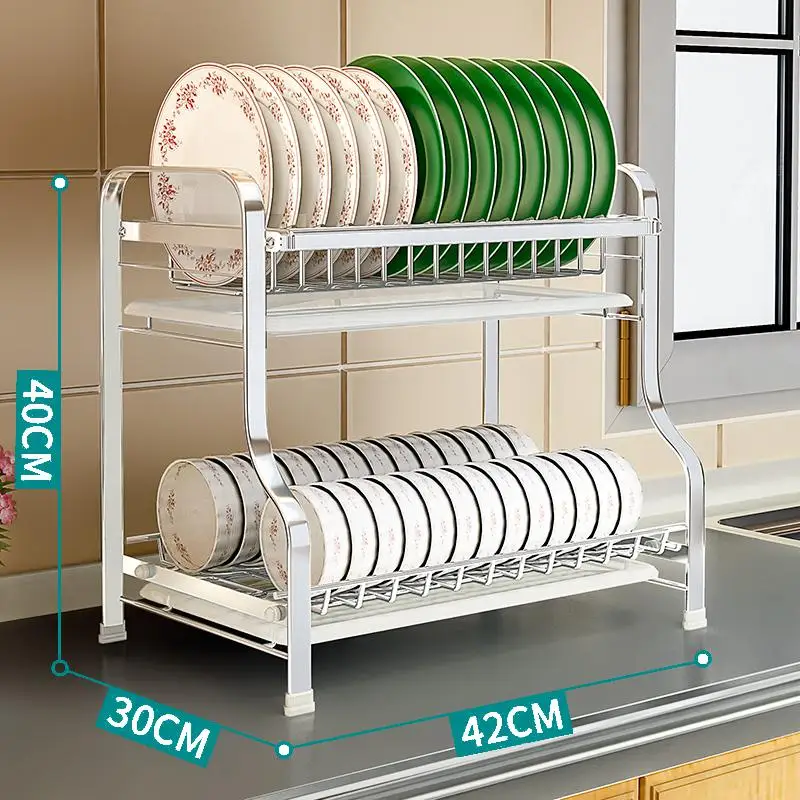 Сушилка для посуды из нержавеющей стали 304, кухонные стеллажи для сушки посуды, сушилка для посуды, коробка для хранения столовой посуды, сушилка для посуды - Цвет: style8