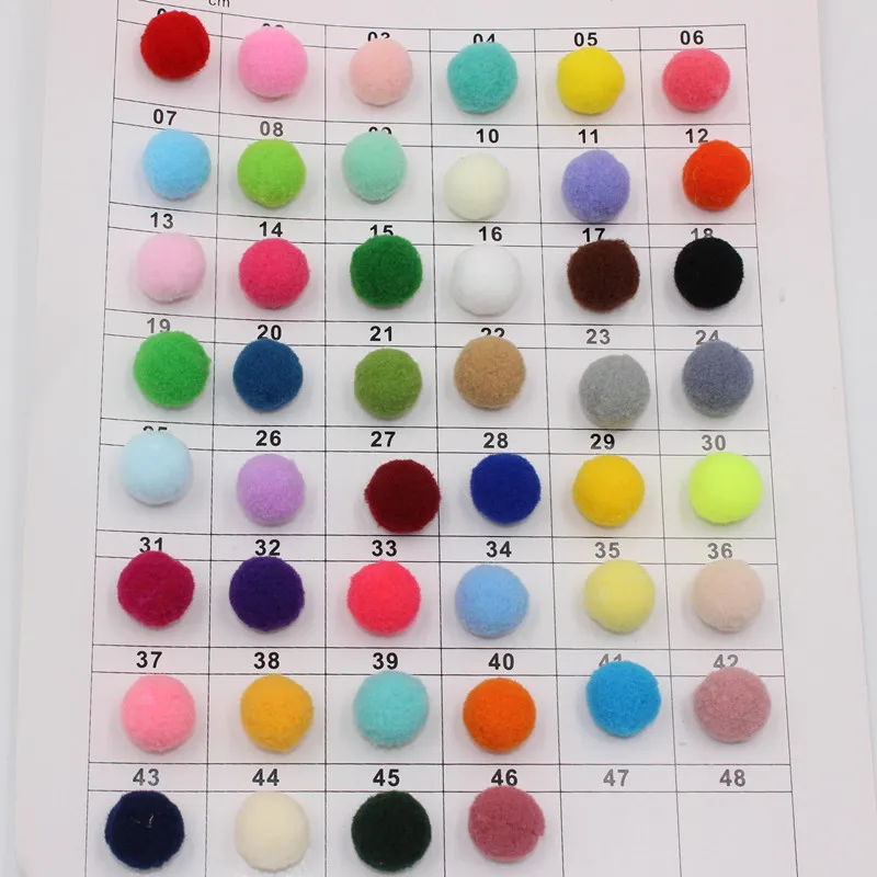 Mulit Colors Pompom 8mm 10mm Fur Craft DIY Soft Pom Poms Wedding Decoration Artesanato Pompon Sewing On Cloth Craft Supplies