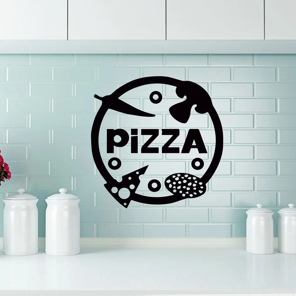 Custom kitchen Wall Stickers For Restaurant Decor pizza Coffee Home Decoration Vinyl Waterproof Wall Art Murals Custom kitchen Wall Stickers For Restaurant Decor pizza Coffee Home Decoration Vinyl Waterproof Wall Art Murals