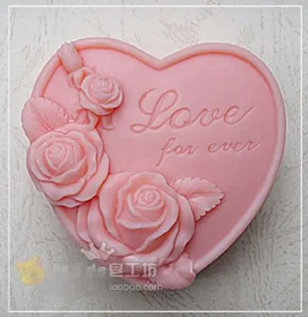3" Love for ever 50307 Craft Art Silicone Soap mold Craft Molds DIY