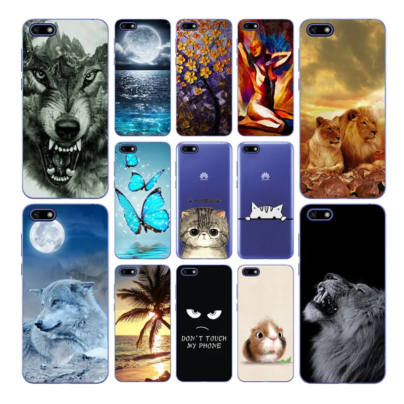 

for Huawei Y5 2018 Case Silicone TPU Soft Cover Phone Case For Huawei Y5 Lite LX5 Painted Coques for Huawei Y5 Prime 2018 cases