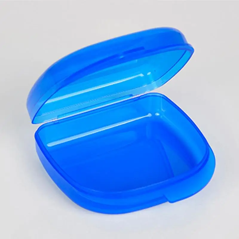 Пищевой PP пластик искусственный зубной протез Ванна коробка зубные Ложные зубы чехол для хранения с висячий контейнер зубы Организатор