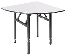 Folding1/4 круглый стол банкета, фанеры 18 мм с пвх(белый) сверху, ноги стали складывать, 2 шт./коробка, быстрая