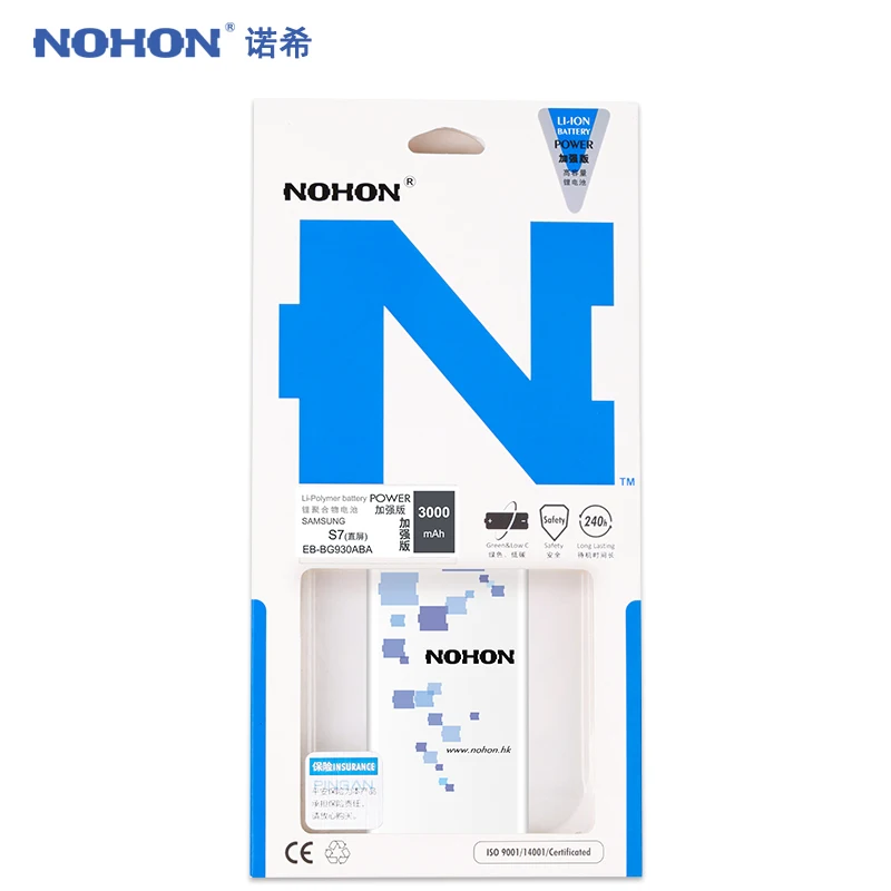 

Original Quality Nohon High Capacity 3000mAh Battery For Samsung S7 G9300 G930F G930H EB-BG930ABA With Dismantling machine tools