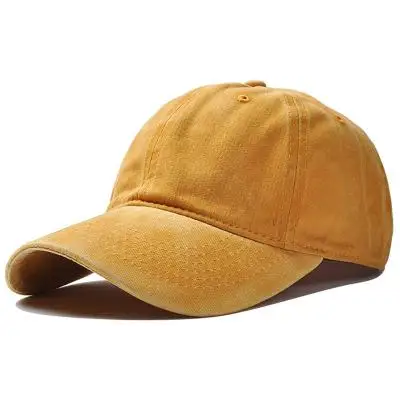COKK пустая хлопковая вымытая бейсболка для женщин и мужчин, бейсболка кепки в стиле хип-хоп, Повседневная шляпа для отца, Женская Бейсболка, кепка s 11,11, головные уборы - Цвет: Yellow