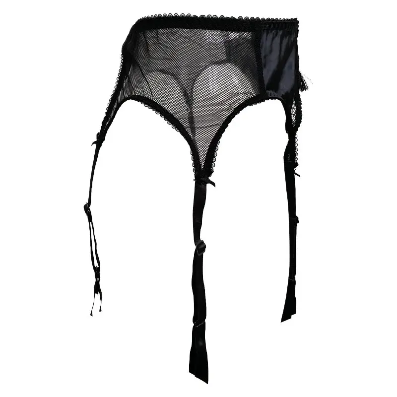 Black Satin Lace Tassel Bow 6 Strap Metal Clips Sexy Garter Belts for Stockings Women's Suspender Belt Sexy lingerie Gift GA1205 Black Satin Lace Tassel Bow 6 Strap Metal Clips Sexy Garter Belts for Stockings Women's Suspender Belt Sexy lingerie Gift GA1205