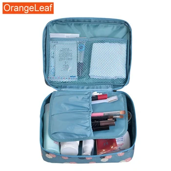 

Zipper Women Makeup bag nylon waterproof Cosmetic bag beauty Case Make Up Organizer Toiletry bag kits Storage Travel Wash pouch