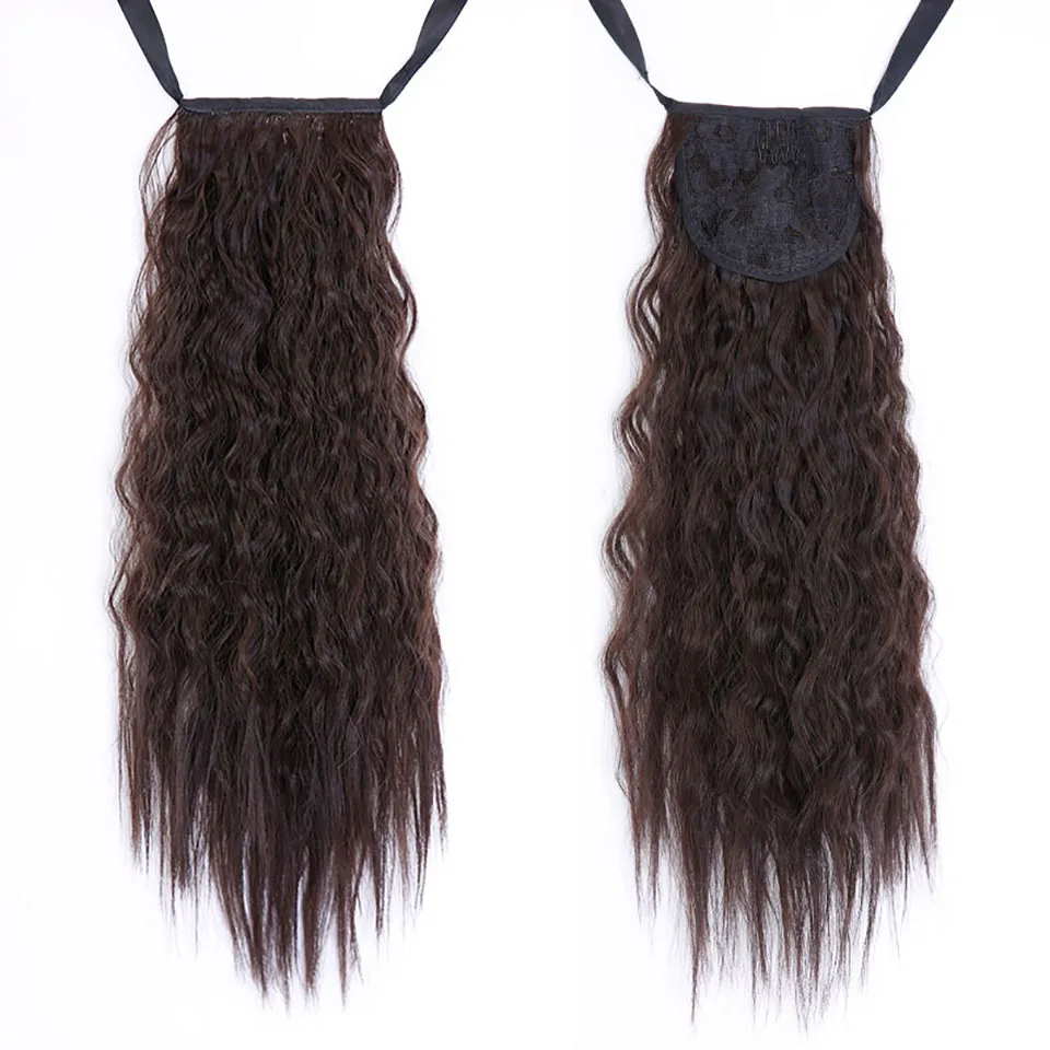 AOSIWIG Long Wavy Hair Ponytail For Black Women Synthetic Ponytail Pony Tail Heat Resistant Fake Hair Pieces AOSIWIG Long Wavy Hair Ponytail For Black Women Synthetic Ponytail Pony Tail Heat Resistant Fake Hair Pieces