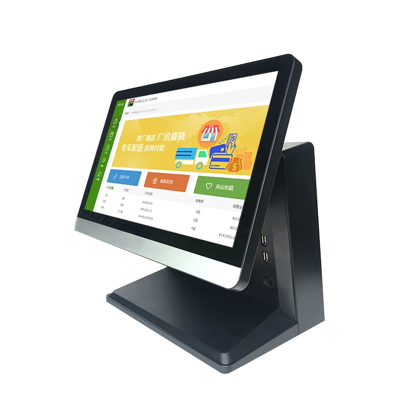 15 дюймов промышленный сенсорный экран все в одном ПК/POS/компьютер/windows8