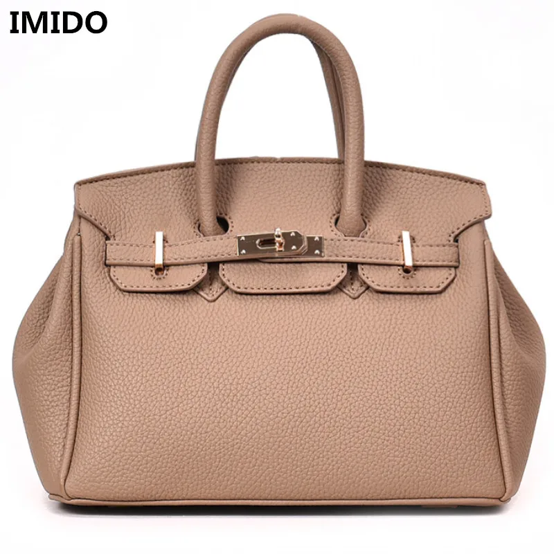

IMIDO New European Style Women Fashion Handbags Shoulder Bag PU Leather Solid Color Women's Messenger Bags Female Crossbody Tote
