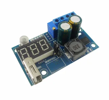 

DC-DC LM2596 4-40V to 1.2-38V Voltage regulation Mobile Power Step Down Module With Digital Voltmeter and USB