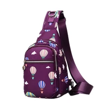 Новая напечатанная Водонепроницаемая нейлоновая сумка женская нагрудная сумка Диагональная Сумка